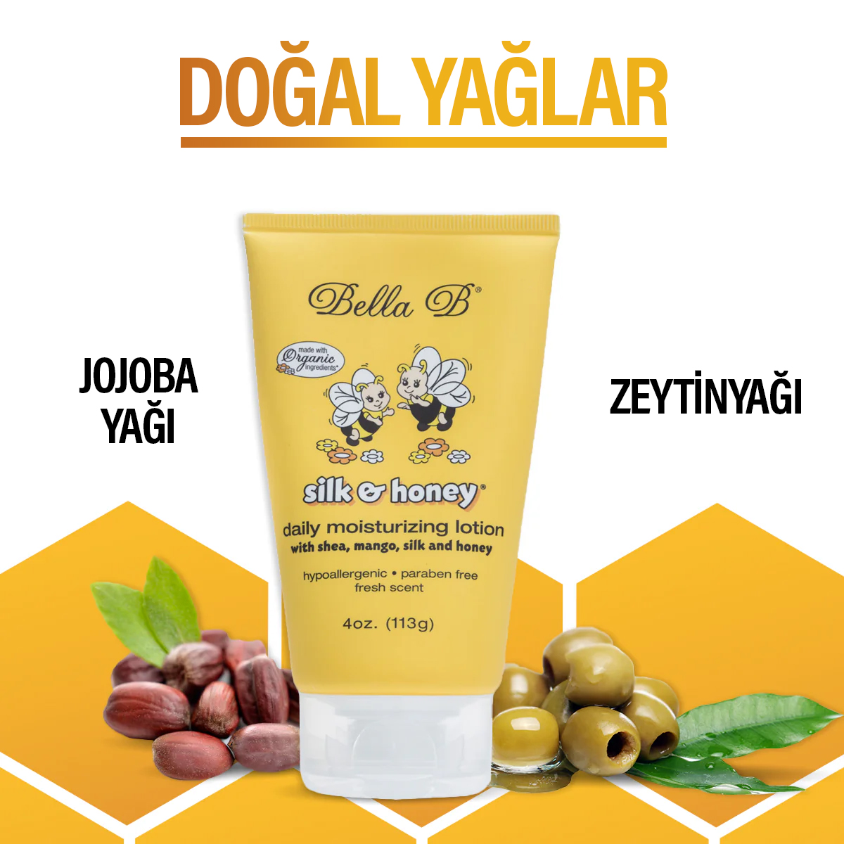 Silk & Honey – Anne ve Bebek İçin Doğal Nemlendirici Losyon